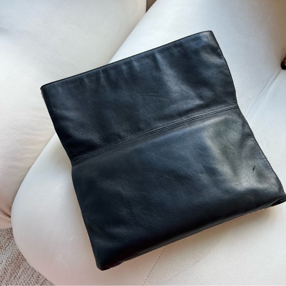 Pony Hair Fold Over Clutch by Saint Laurent - Picture 10 of 10
